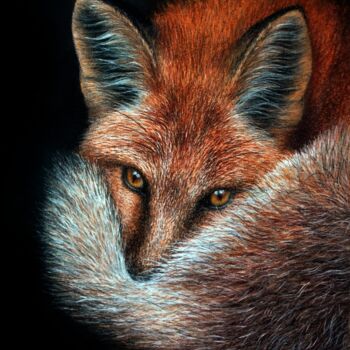 Painting titled "Keeping a eye out -…" by Ivan Jones, Original Artwork, Pastel Mounted on Other rigid panel