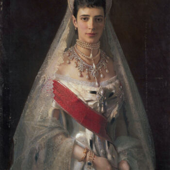 Ζωγραφική με τίτλο "Portrait de Maria F…" από Ivan Kramskoï, Αυθεντικά έργα τέχνης, Λάδι