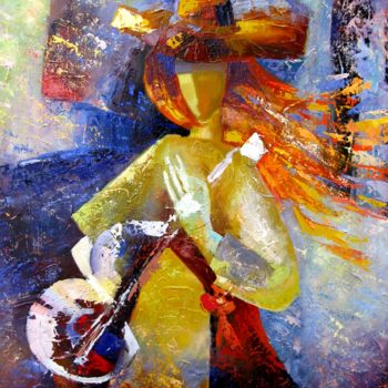 Painting titled "Song sounds" by Ivan Kyrylenko, Original Artwork, Oil