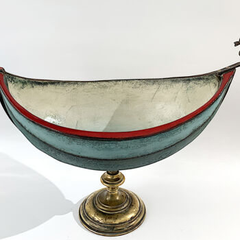 Sculpture titled "Bowl-Gondola" by Ivan Panov, Original Artwork, Ceramics