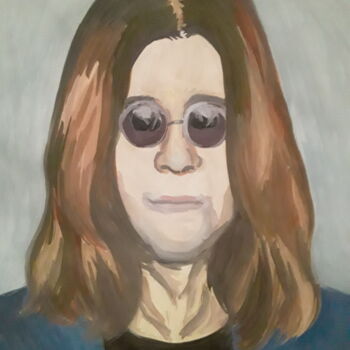 Peinture intitulée "Ozzy Osbourne" par Ivan Skripel, Œuvre d'art originale, Gouache