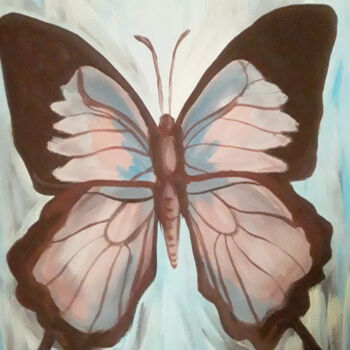 Peinture intitulée "Magic butterfly" par Ivan Skripel, Œuvre d'art originale, Tempera