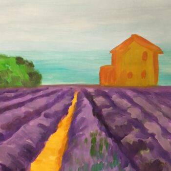 Картина под названием "Dreams of provence" - Иван Скрипель, Подлинное произведение искусства, Гуашь