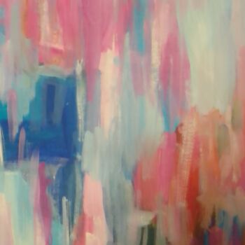 "Pink rain" başlıklı Tablo Иван Скрипель tarafından, Orijinal sanat, Guaş boya