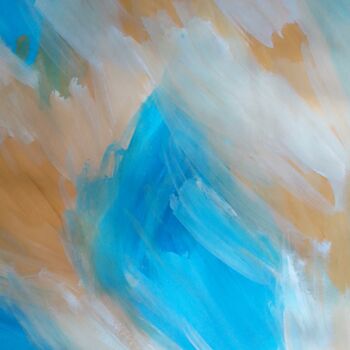 Картина под названием "Light clouds" - Иван Скрипель, Подлинное произведение искусства, Гуашь