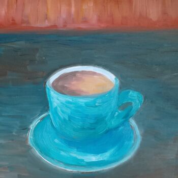 Peinture intitulée "Coffee morning" par Ivan Skripel, Œuvre d'art originale, Huile