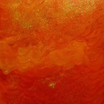 Painting titled "Tramonto Rosso" by Ivana Castelliti, Original Artwork, Other