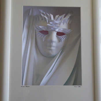 Malerei mit dem Titel "Masque Madame "Art…" von Ivan Hor, Original-Kunstwerk, Acryl