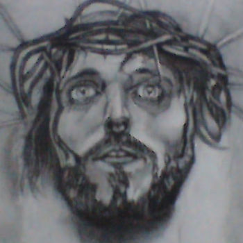 Рисунок под названием "Ісус" - Іван Максімко, Подлинное произведение искусства, Карандаш