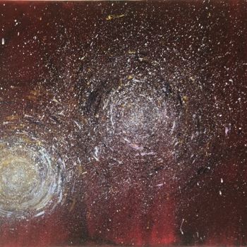 Painting titled "Universes" by Ivan Meruvan, Original Artwork, Acrylic
