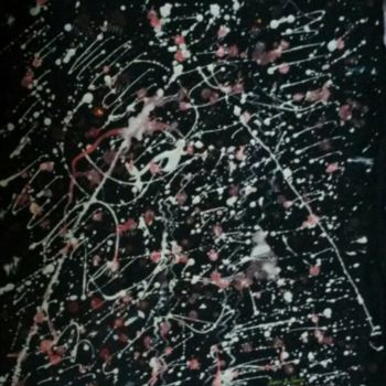 Peinture intitulée "Tornade cosmique (c…" par Ivann Deweare Lindor, Œuvre d'art originale, Acrylique