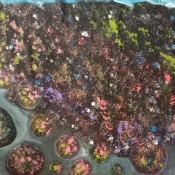 Painting titled "Univers central" by Ivann Deweare Lindor, Original Artwork, Acrylic