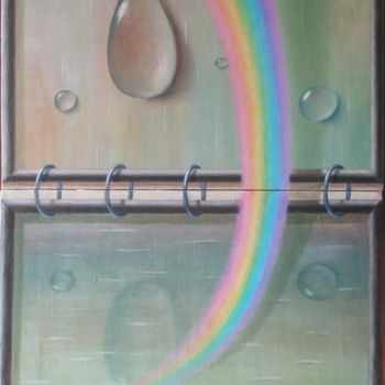 Картина под названием "Rainbow" - Диана Нагорная, Подлинное произведение искусства, Масло