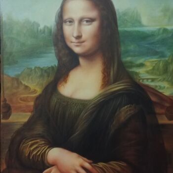 Peinture intitulée "Мона Лиза" par Diana Nagornaia, Œuvre d'art originale, Huile