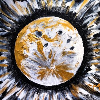 Peinture intitulée "Moonlight" par Ivanna Mois, Œuvre d'art originale, Acrylique