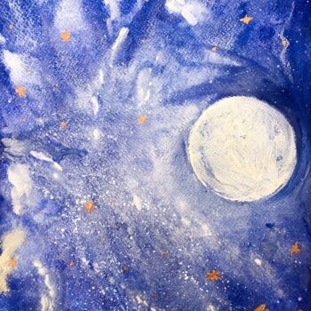 Peinture intitulée "Female lunar energy" par Ivanna Mois, Œuvre d'art originale, Acrylique