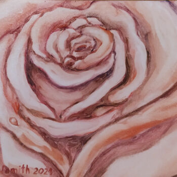 Schilderij getiteld "Rose" door Svetlana Ivanova, Origineel Kunstwerk, Olie