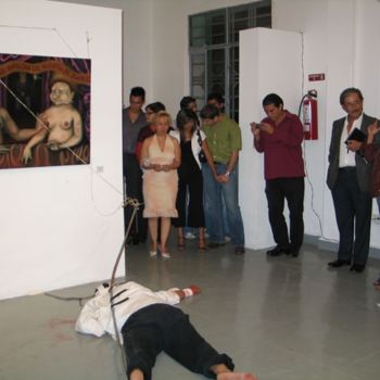 Installazione intitolato "matarte performance" da I.V.R., Opera d'arte originale