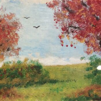 Peinture intitulée "Herbstzeitlose" par Karl-Heinz Ivenz, Œuvre d'art originale, Huile
