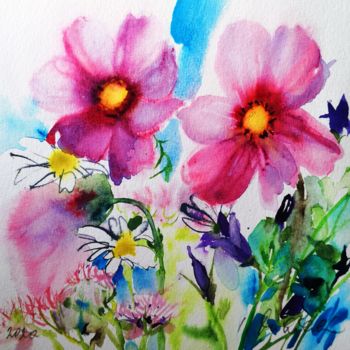 "Meadow Flowers" başlıklı Tablo Im tarafından, Orijinal sanat, Suluboya