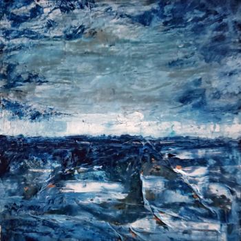 Pintura titulada "Blue Sea" por Ivy Soldera, Obra de arte original, Acrílico