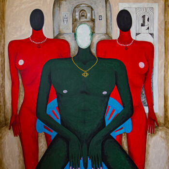 Картина под названием "Gemini" - Iv Nenashev, Подлинное произведение искусства, Акрил