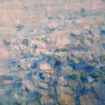 Malarstwo zatytułowany „waterlelies” autorstwa Ivo Walschot, Oryginalna praca, Akryl