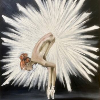 Schilderij getiteld "«Балерина»" door Ivonna Karakushian (Arakvi), Origineel Kunstwerk, Olie