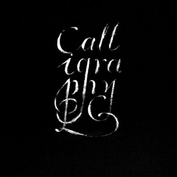 Dessin intitulée "calligraphy" par Ivsebastian, Œuvre d'art originale, Autre