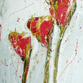 绘画 标题为“Rosebuds” 由Ivy Howard, 原创艺术品