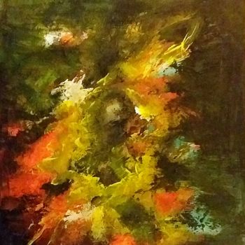 Painting titled "Abstraction  2021" by Is, Original Artwork, Acrylic