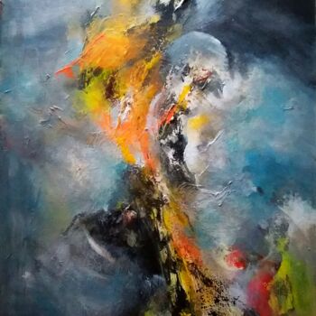 Painting titled "Abstract 21" by Is, Original Artwork, Acrylic