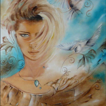 Pintura titulada "Lilia Weneda" por Iwona Wierkowska-Rogowska, Obra de arte original, Oleo