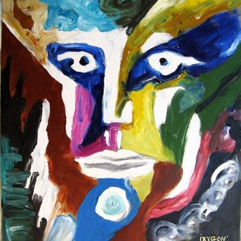 Картина под названием "Poet" - Ixygon, Подлинное произведение искусства, Масло