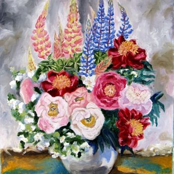 Painting titled "Big Bouquet" by Ixygon, Original Artwork