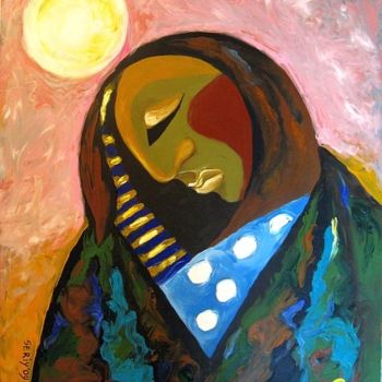 Painting titled "Gipsy woman" by Ixygon, Original Artwork