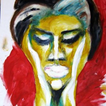 Painting titled "Woman" by Ixygon, Original Artwork
