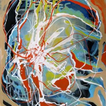 Картина под названием "Man-Butterfly" - Ixygon, Подлинное произведение искусства