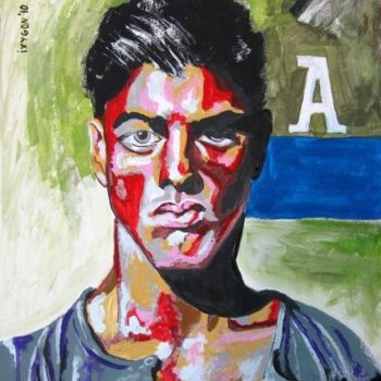 Painting titled "A-Portrait" by Ixygon, Original Artwork, Other