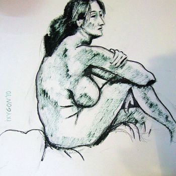 Drawing titled "Etude" by Ixygon, Original Artwork, Other