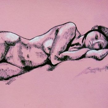 Disegno intitolato "Etude nude" da Ixygon, Opera d'arte originale, Altro