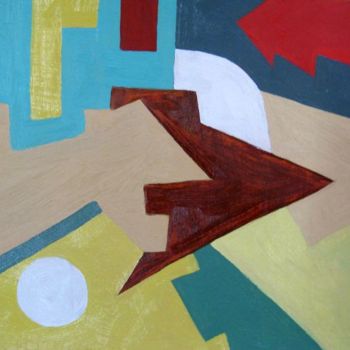 Malerei mit dem Titel "Abstract" von Ixygon, Original-Kunstwerk, Öl