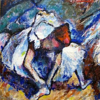 Painting titled "Ballet Dancer (afte…" by Ixygon, Original Artwork, Oil