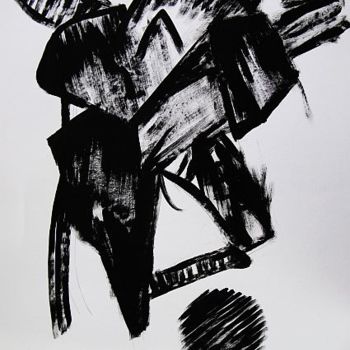 Disegno intitolato "B&W Minimalism" da Ixygon, Opera d'arte originale, Altro