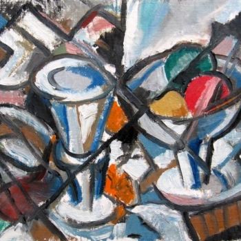 Ζωγραφική με τίτλο "Still Life" από Ixygon, Αυθεντικά έργα τέχνης, Λάδι