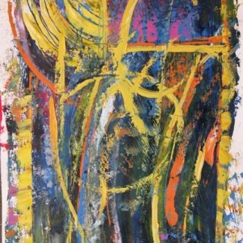 Ζωγραφική με τίτλο "Abstract" από Ixygon, Αυθεντικά έργα τέχνης, Λάδι