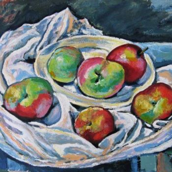 绘画 标题为“Neighbour's Apples” 由Ixygon, 原创艺术品, 油