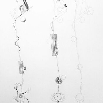Dessin intitulée "L'évolution personn…" par Izabela Hren, Œuvre d'art originale, Crayon
