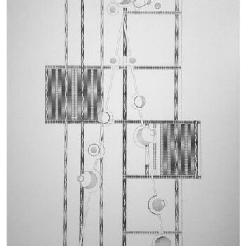 Tekening getiteld "Le lagom" door Izabela Hren, Origineel Kunstwerk, Potlood