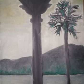 Painting titled "Lac majeur" by Izalord, Original Artwork